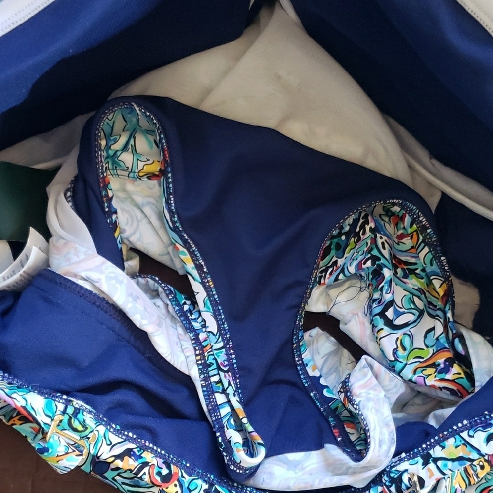 Colorful Patterned Tankini Top - Picture 7 of 8